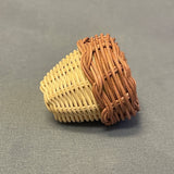 Set of 3 Bessie Russell, Cherokee Basketry and Corn Husk Items, authentic Native American    (SSB55)