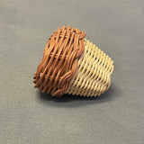 Set of 3 Bessie Russell, Cherokee Basketry and Corn Husk Items, authentic Native American    (SSB55)