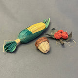 Set of 3 Bessie Russell, Cherokee Basketry and Corn Husk Items, authentic Native American    (SSB55)