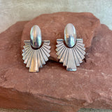 Allison Lee Sterling Silver Post Earrings with Sunburst Drop, Navajo  (BH98)