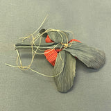 Set of 3 Bessie Russell, Cherokee Basketry and Corn Husk Items, authentic Native American    (SSB55)