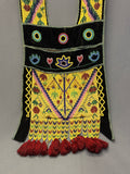 Antique Potawatomi Beaded Bandolier Bag - late 19th century, authentic Native American  (GM232)