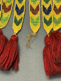 Antique Potawatomi Beaded Bandolier Bag - late 19th century, authentic Native American  (GM232)