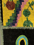 Antique Potawatomi Beaded Bandolier Bag - late 19th century, authentic Native American  (GM232)