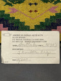 Antique Potawatomi Beaded Bandolier Bag - late 19th century, authentic Native American  (GM232)