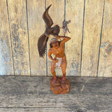 Raymond Chee Carving "Success!" Hopi/Navajo - Fabulous cultural carving by award-winning artist (RS177)