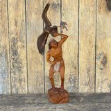 Raymond Chee Carving "Success!" Hopi/Navajo - Fabulous cultural carving by award-winning artist (RS177)
