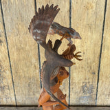 Raymond Chee Carving "Success!" Hopi/Navajo - Fabulous cultural carving by award-winning artist (RS177)
