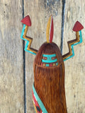 Rainbow Standing Kachina by B. Nichols, Jr., Hopi (Lomadya) - Hopi Rainbow Standing Katsina  (RS188)