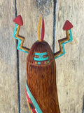 Rainbow Standing Kachina by B. Nichols, Jr., Hopi (Lomadya) - Hopi Rainbow Standing Katsina  (RS188)