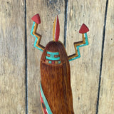 Rainbow Standing Kachina by B. Nichols, Jr., Hopi (Lomadya) - Hopi Rainbow Standing Katsina  (RS188)