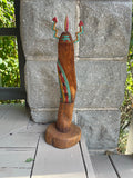 Rainbow Standing Kachina by B. Nichols, Jr., Hopi (Lomadya) - Hopi Rainbow Standing Katsina  (RS188)