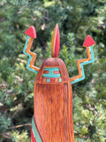 Rainbow Standing Kachina by B. Nichols, Jr., Hopi (Lomadya) - Hopi Rainbow Standing Katsina  (RS188)