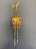 Phyllis Bearskin, Seneca/Cayuga & Chickasaw - Brain tanned leather handmade medicine bag