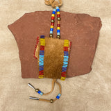 Phyllis Bearskin, Seneca/Cayuga & Chickasaw - Brain tanned leather handmade medicine bag