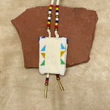 Phyllis Bearskin, Seneca/Cayuga & Chickasaw - Brain tanned leather handmade medicine bag