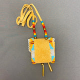 Phyllis Bearskin, Seneca/Cayuga & Chickasaw - Brain tanned leather handmade medicine bag