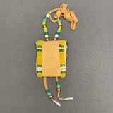 Phyllis Bearskin, Seneca/Cayuga & Chickasaw - Brain tanned leather handmade medicine bag