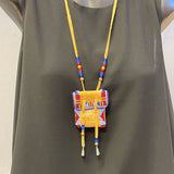 Phyllis Bearskin, Seneca/Cayuga & Chickasaw - Brain tanned leather handmade medicine bag