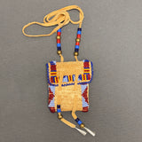 Phyllis Bearskin, Seneca/Cayuga & Chickasaw - Brain tanned leather handmade medicine bag