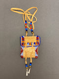 Phyllis Bearskin, Seneca/Cayuga & Chickasaw - Brain tanned leather handmade medicine bag