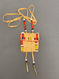Phyllis Bearskin, Seneca/Cayuga &amp; Chickasaw - Brain tanned leather handmade medicine bag