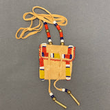 Phyllis Bearskin, Seneca/Cayuga &amp; Chickasaw - Brain tanned leather handmade medicine bag