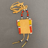Phyllis Bearskin, Seneca/Cayuga &amp; Chickasaw - Brain tanned leather handmade medicine bag