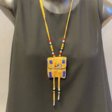 Phyllis Bearskin, Seneca/Cayuga & Chickasaw - Brain tanned leather handmade medicine bag 6/38