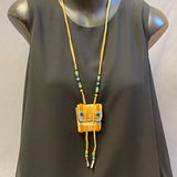 Phyllis Bearskin, Seneca/Cayuga & Chickasaw - Brain tanned handmade leather medicine bag   6/46