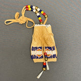 Phyllis Bearskin, Seneca/Cayuga & Chickasaw - Brain tanned leather handmade medicine bag