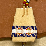 Phyllis Bearskin, Seneca/Cayuga & Chickasaw - Brain tanned leather handmade medicine bag