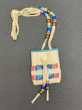 Phyllis Bearskin, Seneca/Cayuga & Chickasaw - Brain tanned leather handmade medicine bag