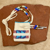 Phyllis Bearskin, Seneca/Cayuga & Chickasaw - Brain tanned leather handmade medicine bag