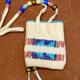Phyllis Bearskin, Seneca/Cayuga & Chickasaw - Brain tanned leather handmade medicine bag