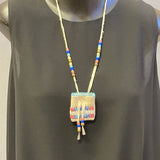 Phyllis Bearskin, Seneca/Cayuga & Chickasaw - Brain tanned leather handmade medicine bag