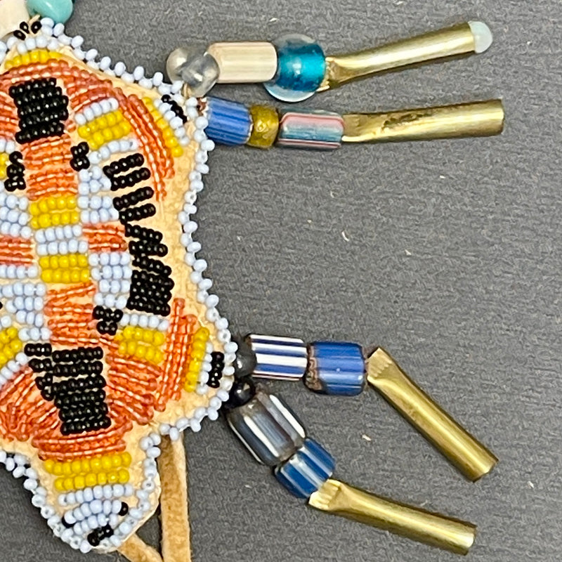 6/57 Beaded Turtle amulet by Seneca/Cayuga & Chickasaw artist, Phyllis Bearskin