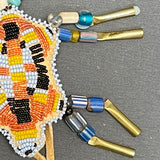 6/57 Beaded Turtle amulet by Seneca/Cayuga & Chickasaw artist, Phyllis Bearskin