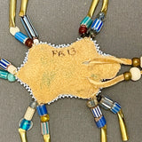 6/57 Beaded Turtle amulet by Seneca/Cayuga & Chickasaw artist, Phyllis Bearskin