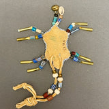 6/57 Beaded Turtle amulet by Seneca/Cayuga & Chickasaw artist, Phyllis Bearskin