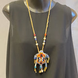 6/57 Beaded Turtle amulet by Seneca/Cayuga & Chickasaw artist, Phyllis Bearskin