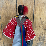 Charles Chief Eagle, Oglala Lakota Sioux handmade doll - Crow Woman's Elk Teeth design (GM563)
