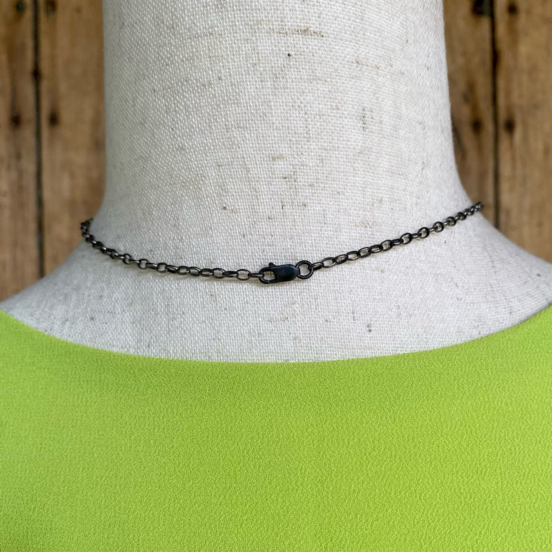 Genuine Navajo Sterling Silver Dragonfly Necklace (1/369)