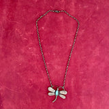 Genuine Navajo Sterling Silver Dragonfly Necklace (1/369)