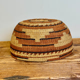 Antique Hupa Basketry Hat, ca. 1900-1920, with display stand   (NLC28)