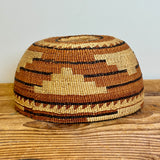 Antique Hupa Basketry Hat, ca. 1900-1920, with display stand   (NLC28)