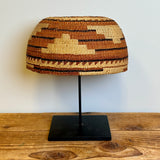 Antique Hupa Basketry Hat, ca. 1900-1920, with display stand   (NLC28)