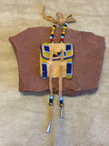 Phyllis Bearskin, Seneca/Cayuga & Chickasaw - Brain tanned leather handmade medicine bag 6/38