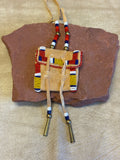 Phyllis Bearskin, Seneca/Cayuga &amp; Chickasaw - Brain tanned leather handmade medicine bag