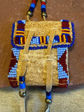 Phyllis Bearskin, Seneca/Cayuga & Chickasaw - Brain tanned leather handmade medicine bag